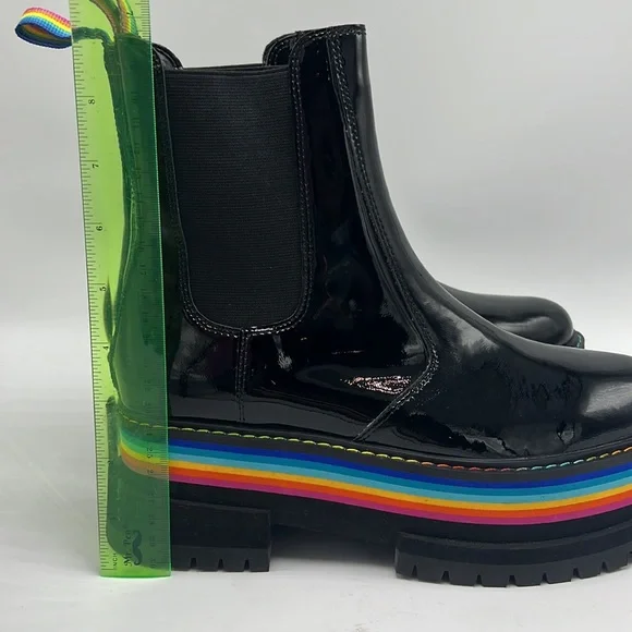Kurt Geiger women's Birdie Rainbow Platform Chelsea Boots size 7.5 38.5 euro - Picture 6 of 7